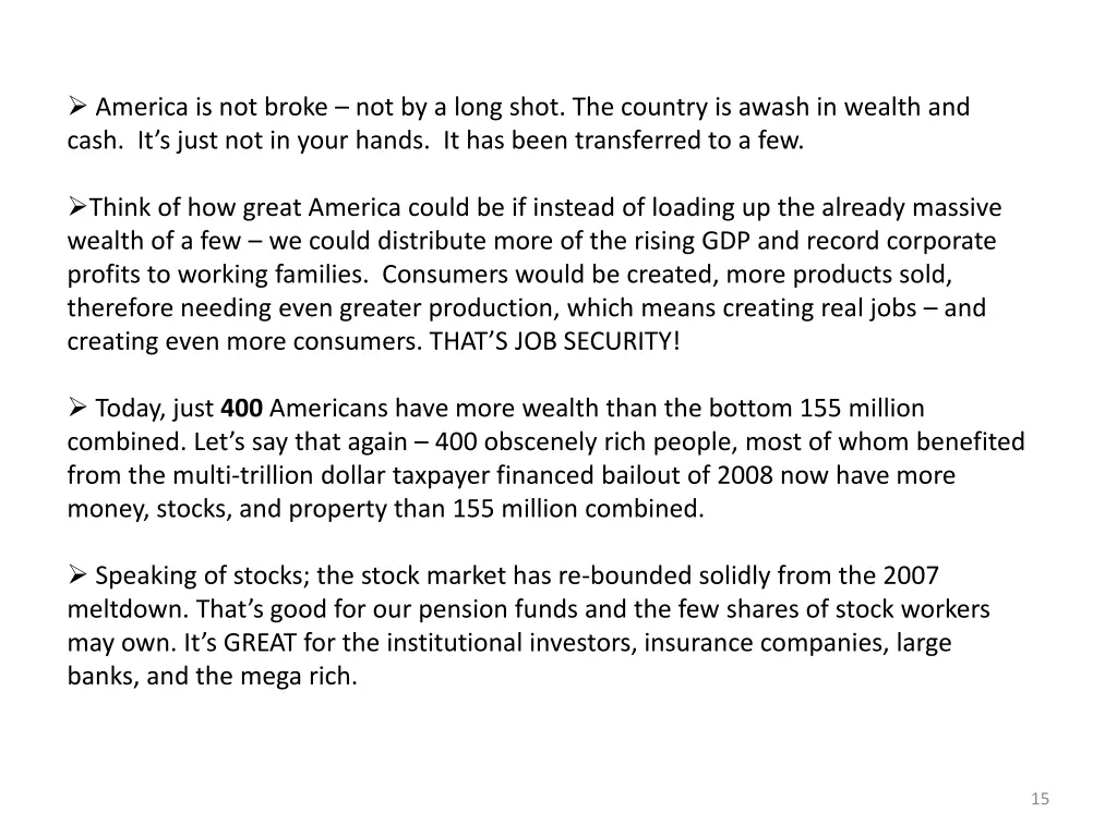 america is not broke not by a long shot