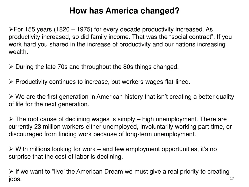 how has america changed