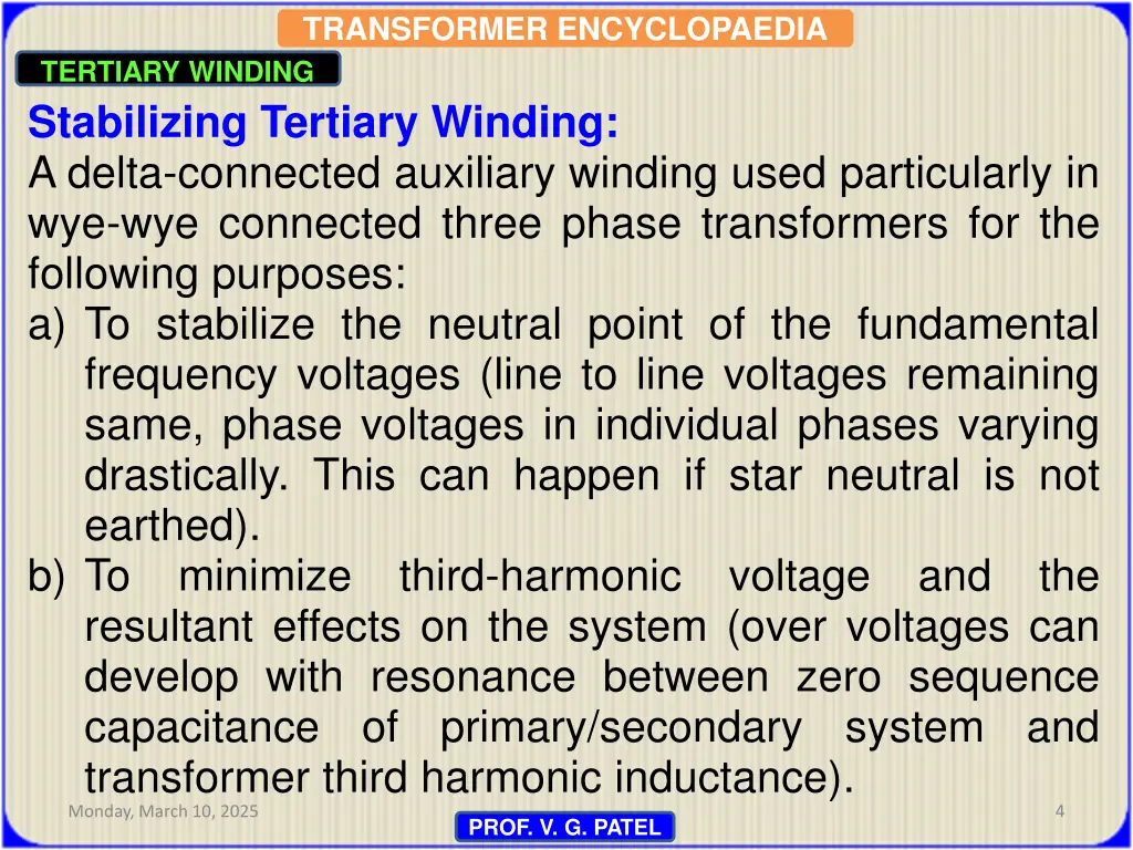 transformer encyclopaedia tertiary winding 1
