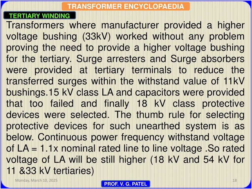 transformer encyclopaedia tertiary winding 15