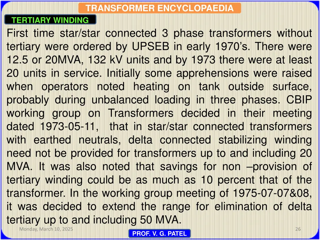 transformer encyclopaedia tertiary winding 23