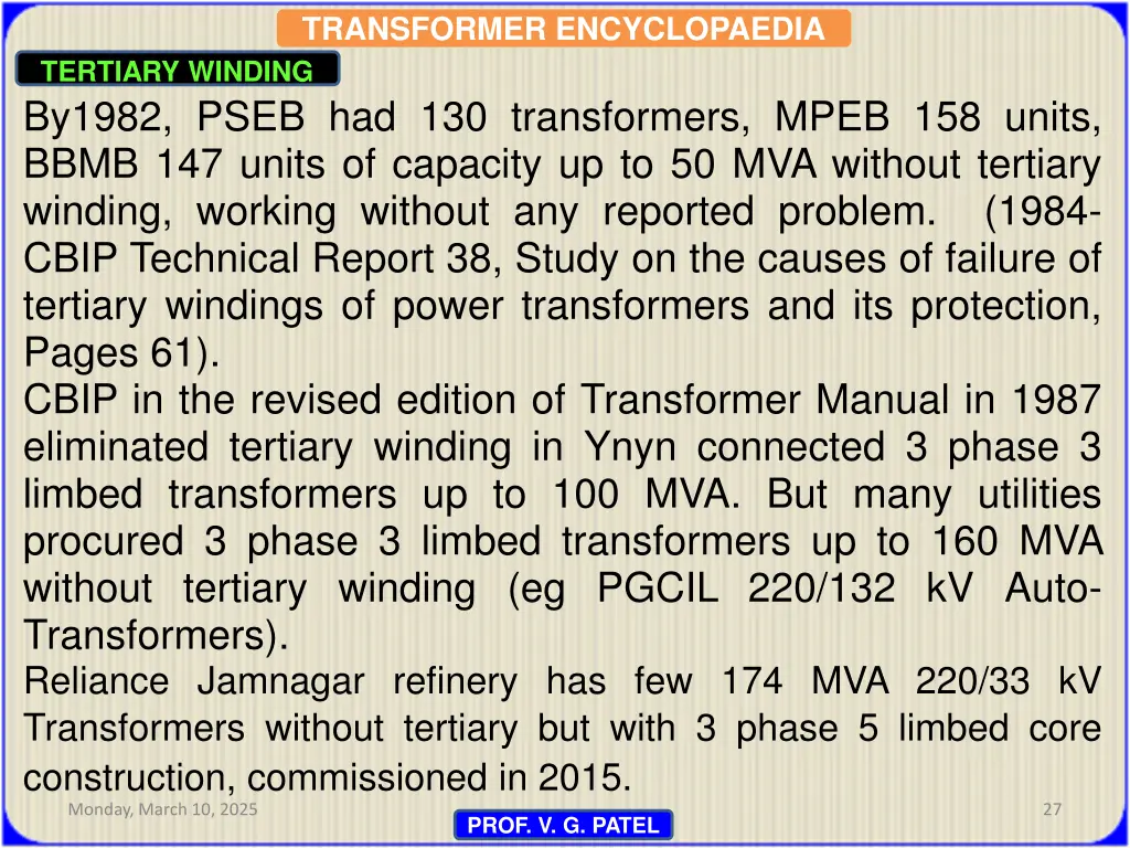 transformer encyclopaedia tertiary winding 24