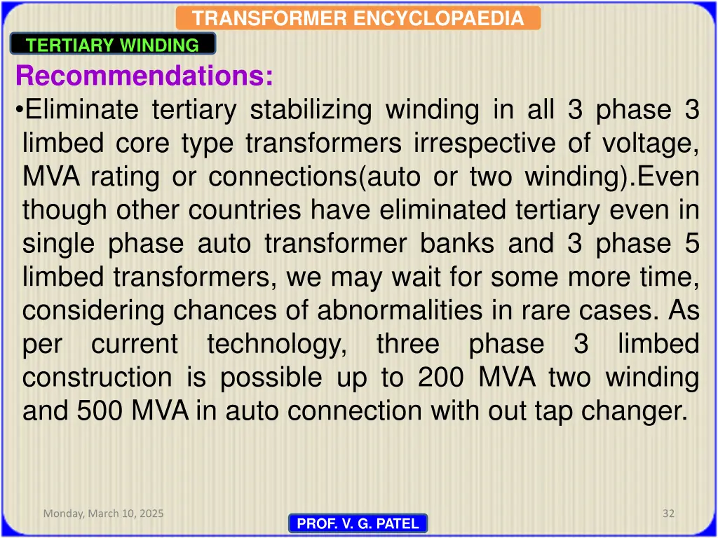 transformer encyclopaedia tertiary winding 29