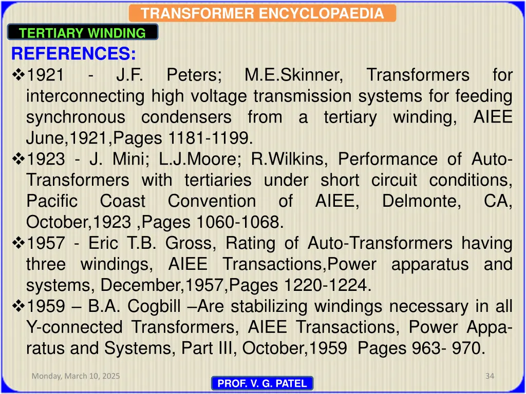 transformer encyclopaedia tertiary winding 31
