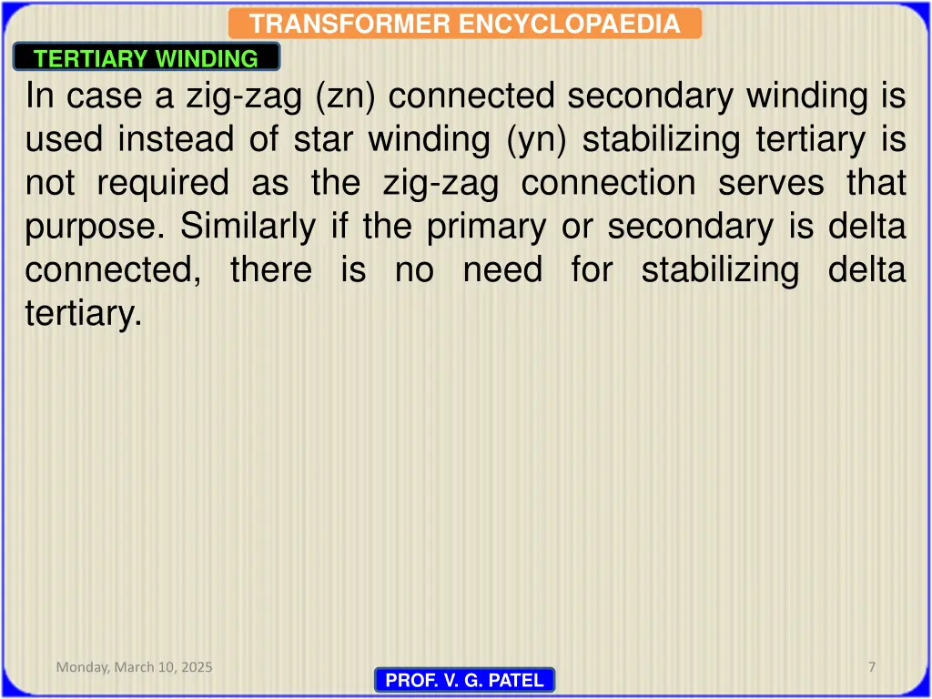 transformer encyclopaedia tertiary winding 4