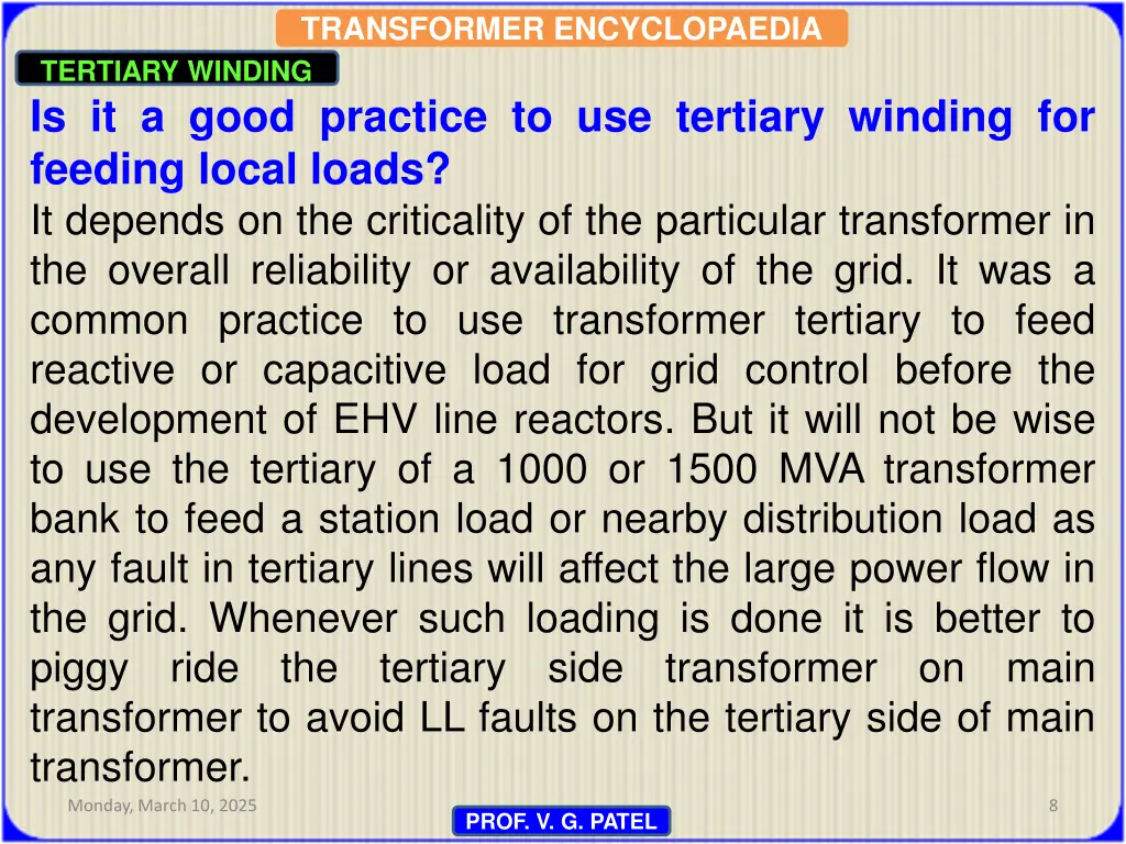 transformer encyclopaedia tertiary winding 5
