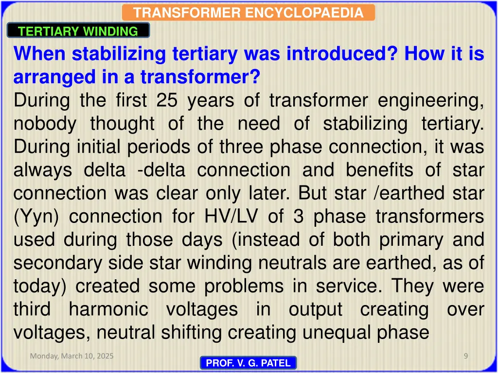 transformer encyclopaedia tertiary winding 6