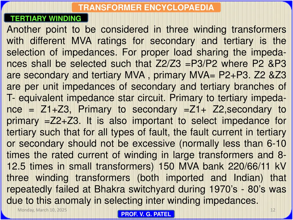 transformer encyclopaedia tertiary winding 9