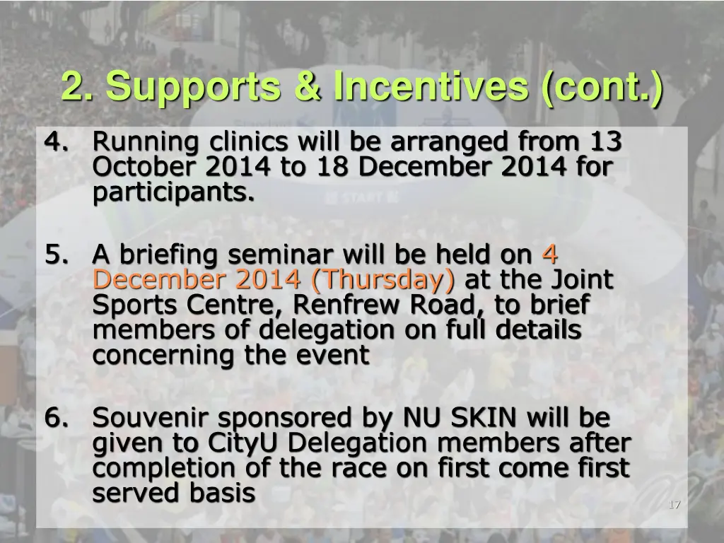 2 supports incentives cont