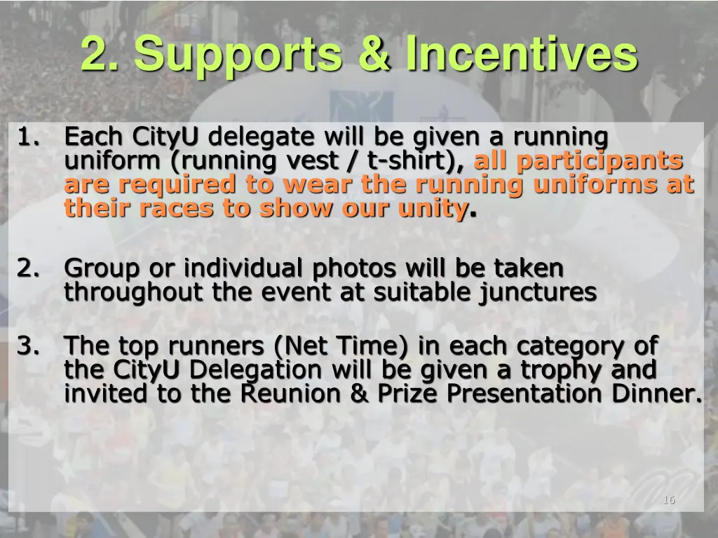 2 supports incentives