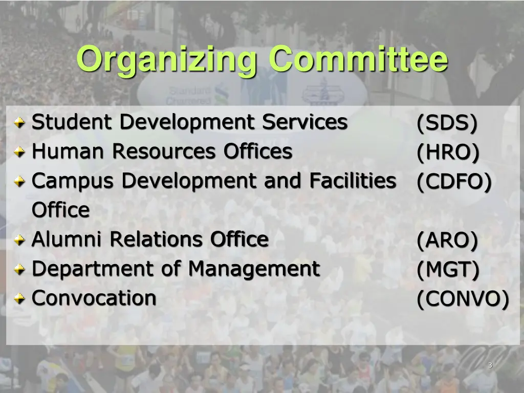 organizing committee