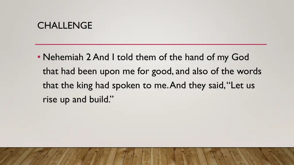 challenge