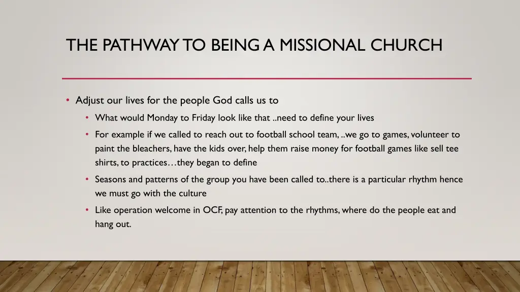 the pathway to being a missional church 3