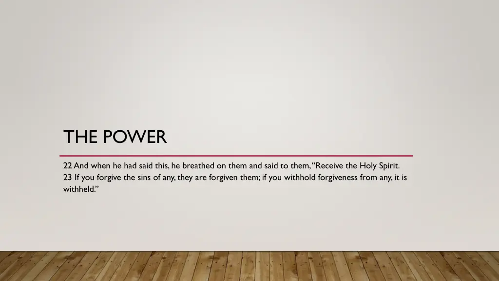 the power