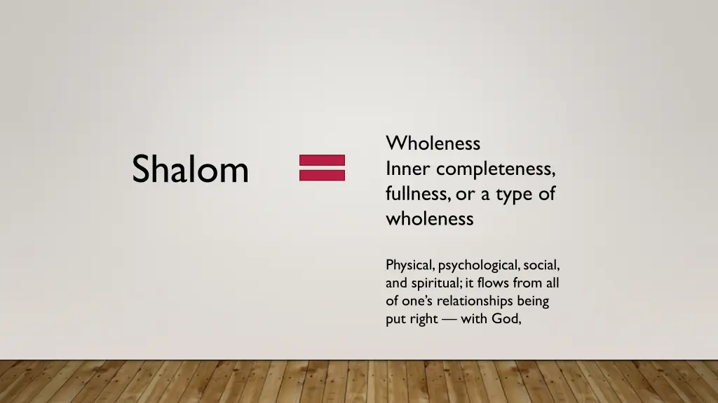 wholeness inner completeness fullness or a type