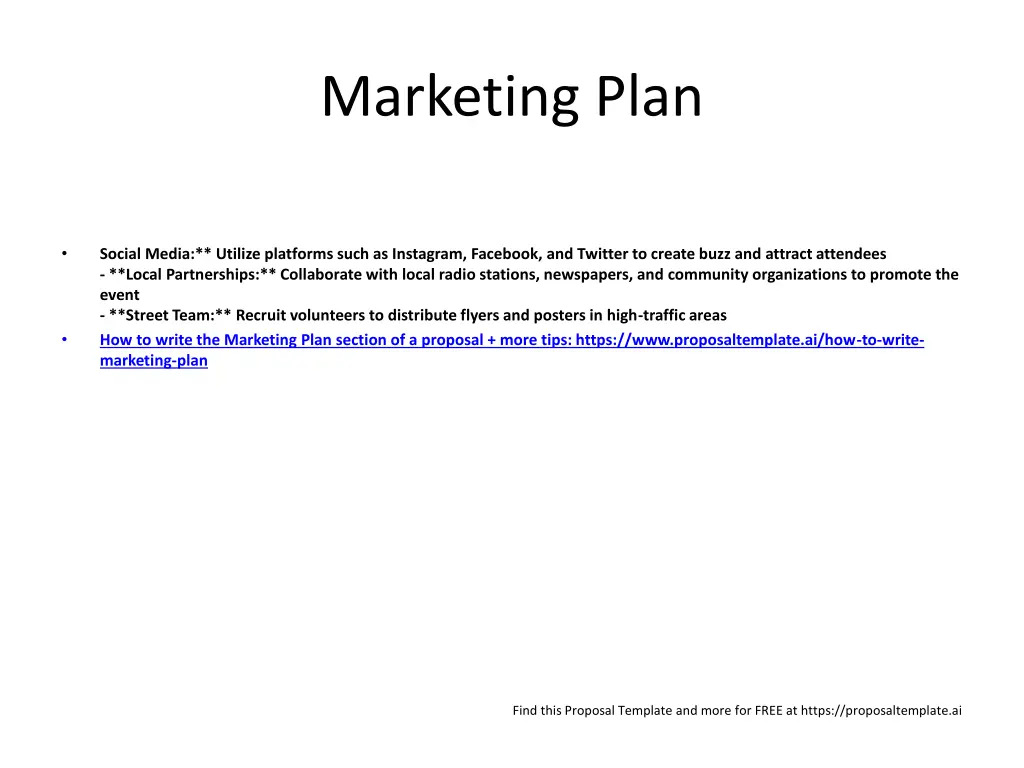 marketing plan