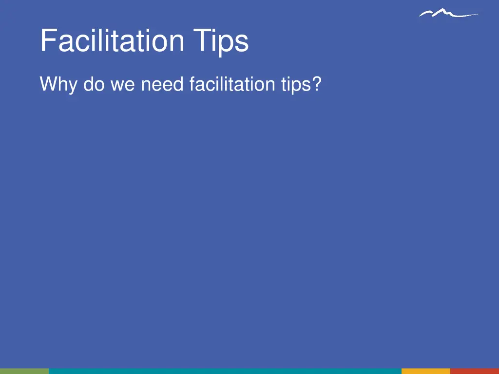facilitation tips