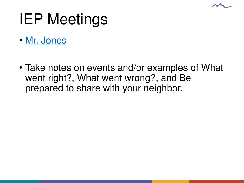 iep meetings