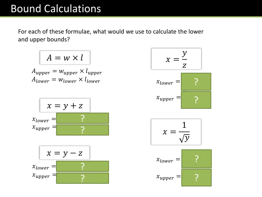 bound calculations 1
