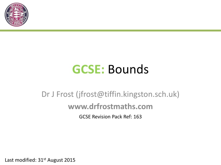 gcse bounds