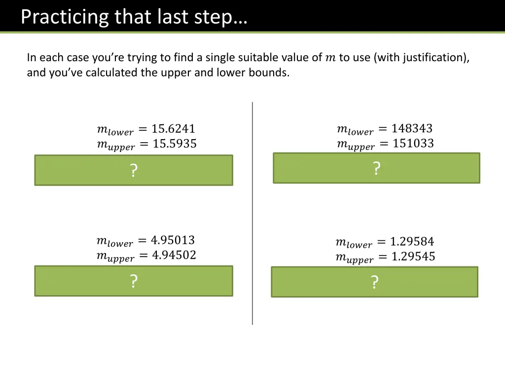 practicing that last step