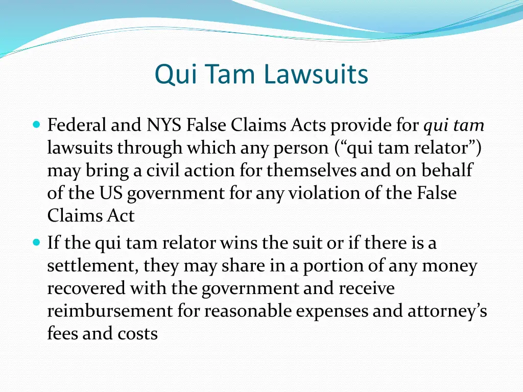 qui tam lawsuits