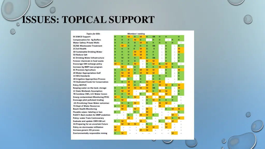 issues topical support