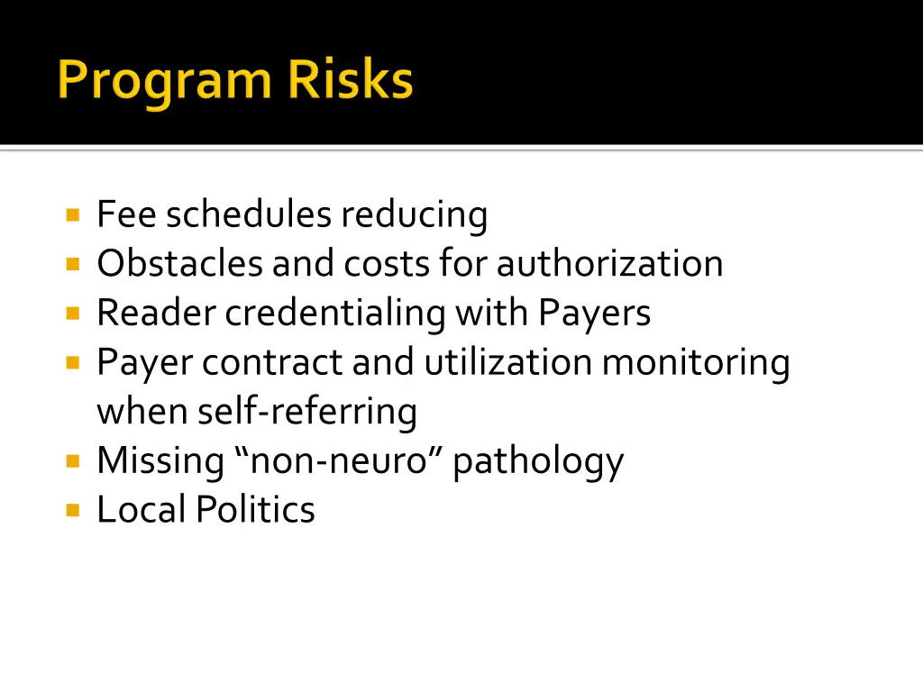 fee schedules reducing obstacles and costs