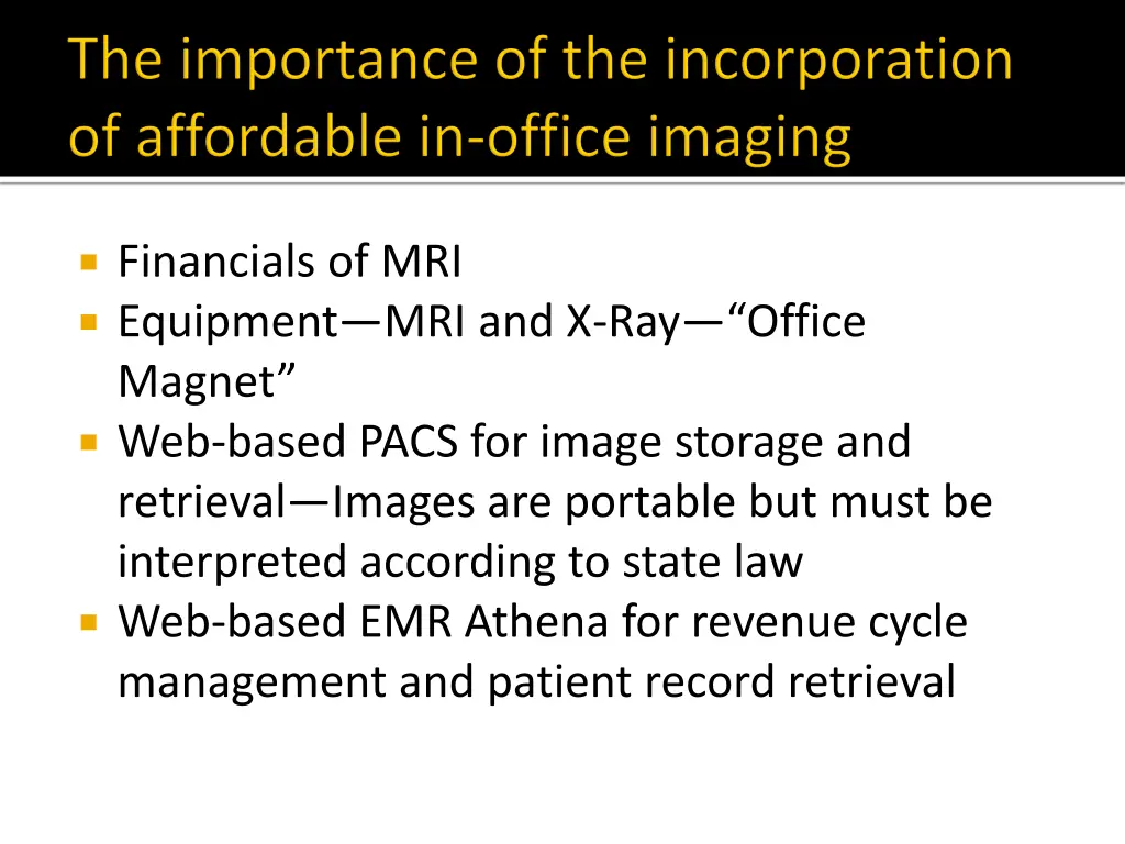 financials of mri equipment mri and x ray office