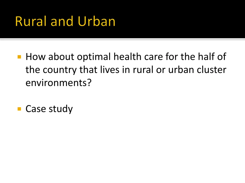 how about optimal health care for the half