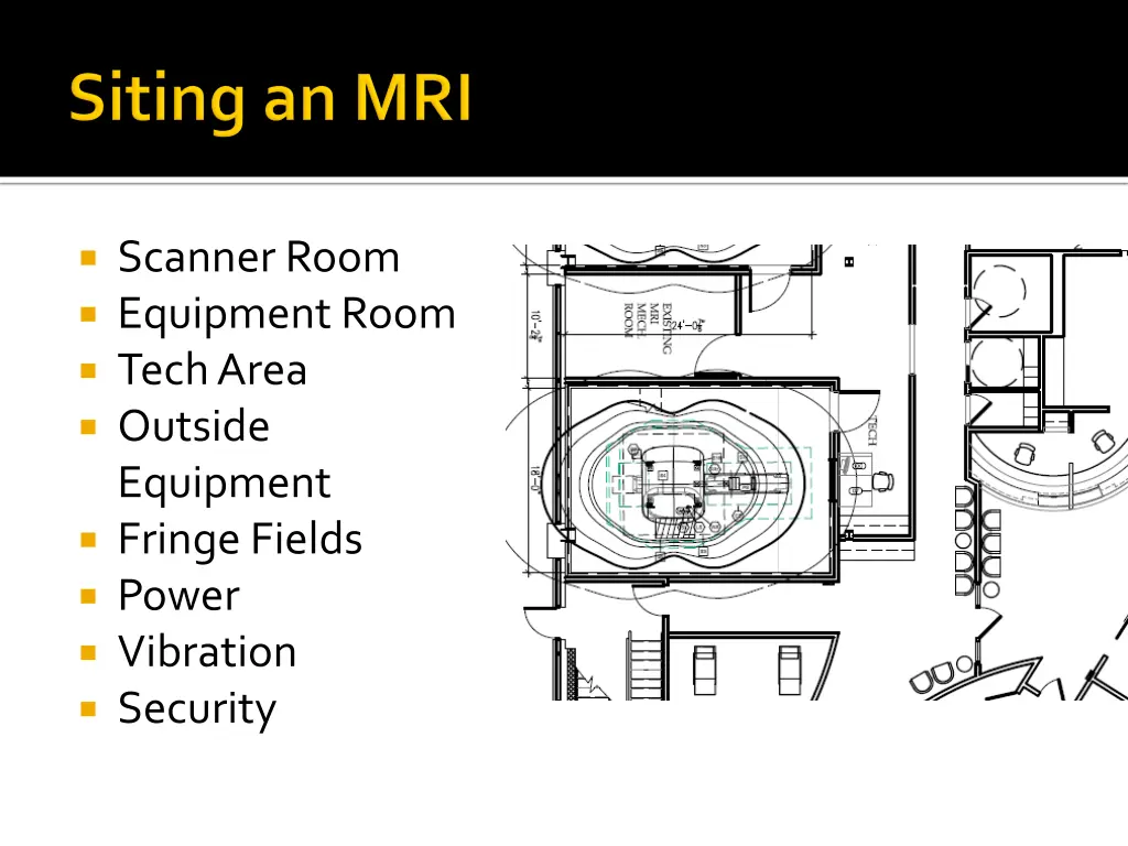 scanner room equipment room tech area outside