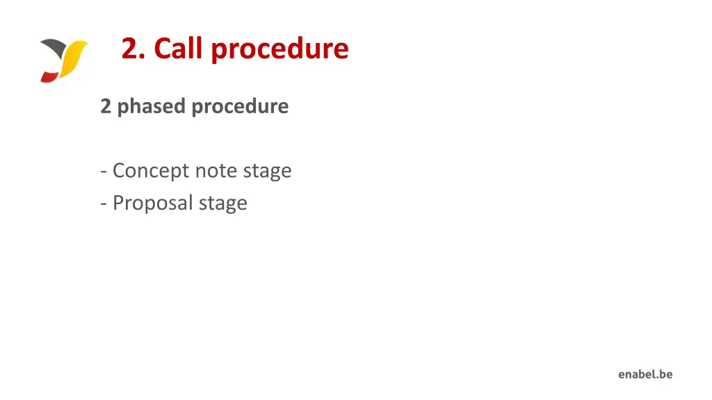 2 call procedure