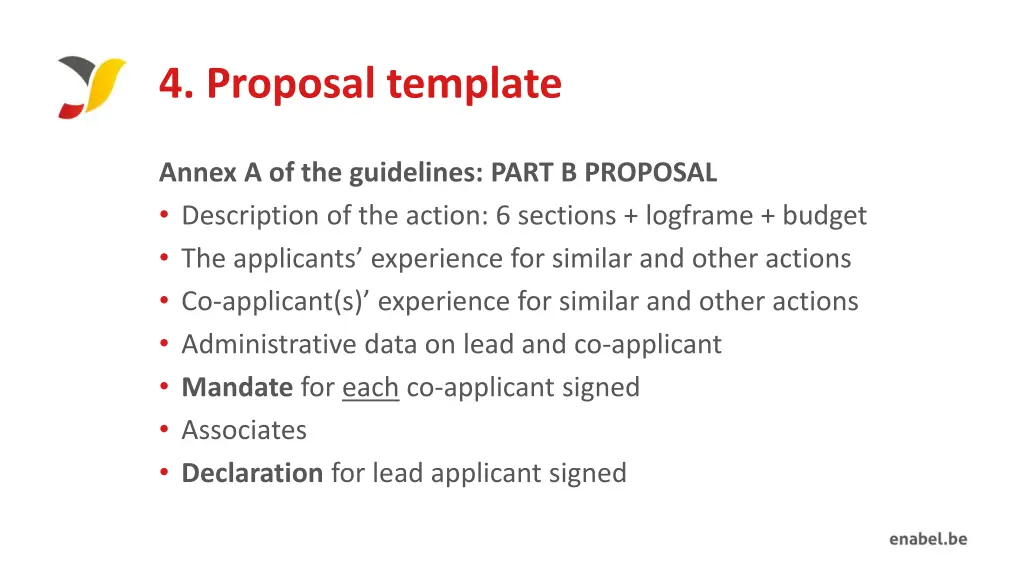 4 proposal template