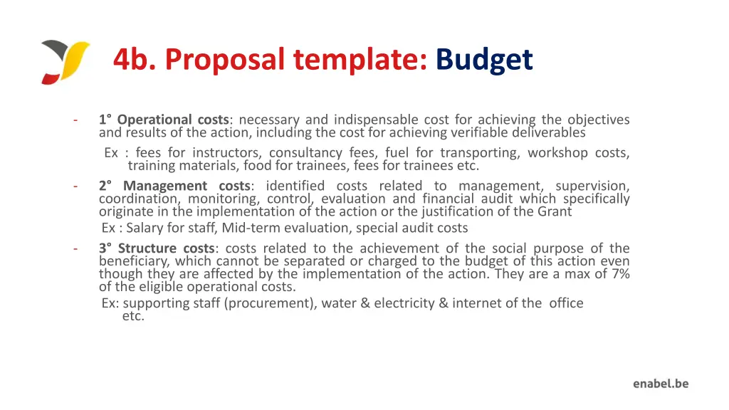 4b proposal template budget 3
