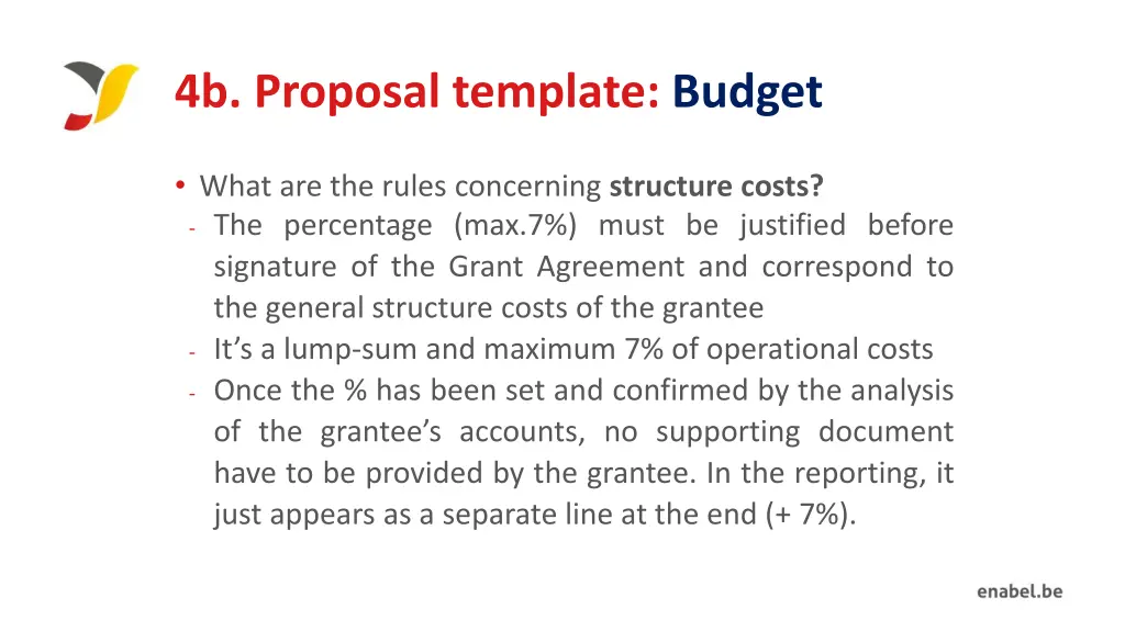 4b proposal template budget 4