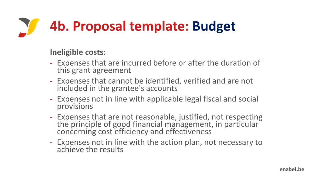4b proposal template budget 5