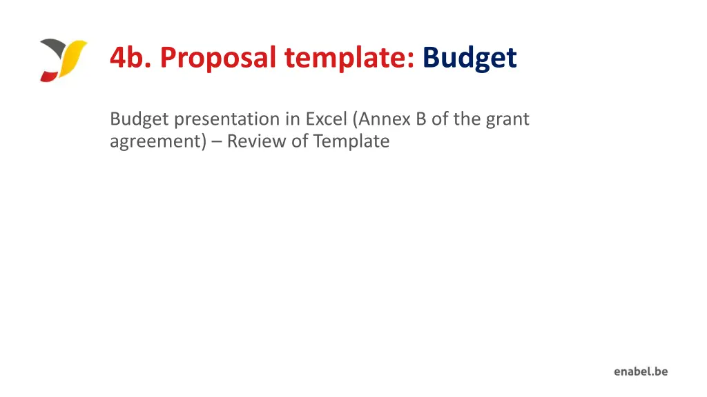 4b proposal template budget 7