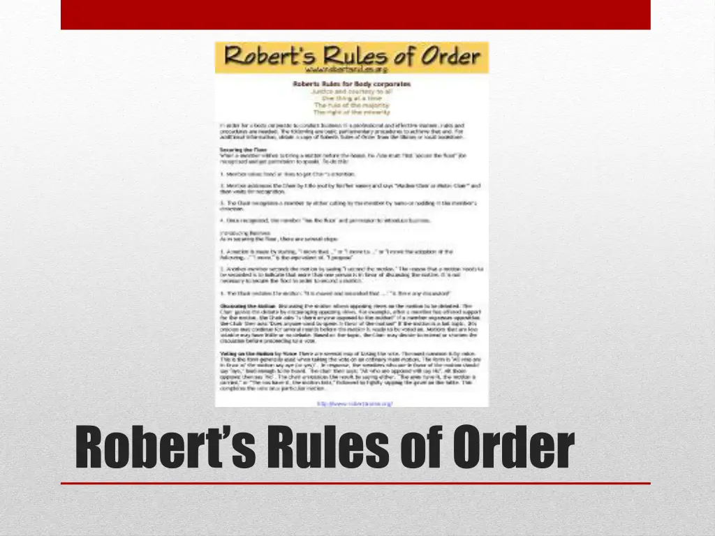 robert s rules of order