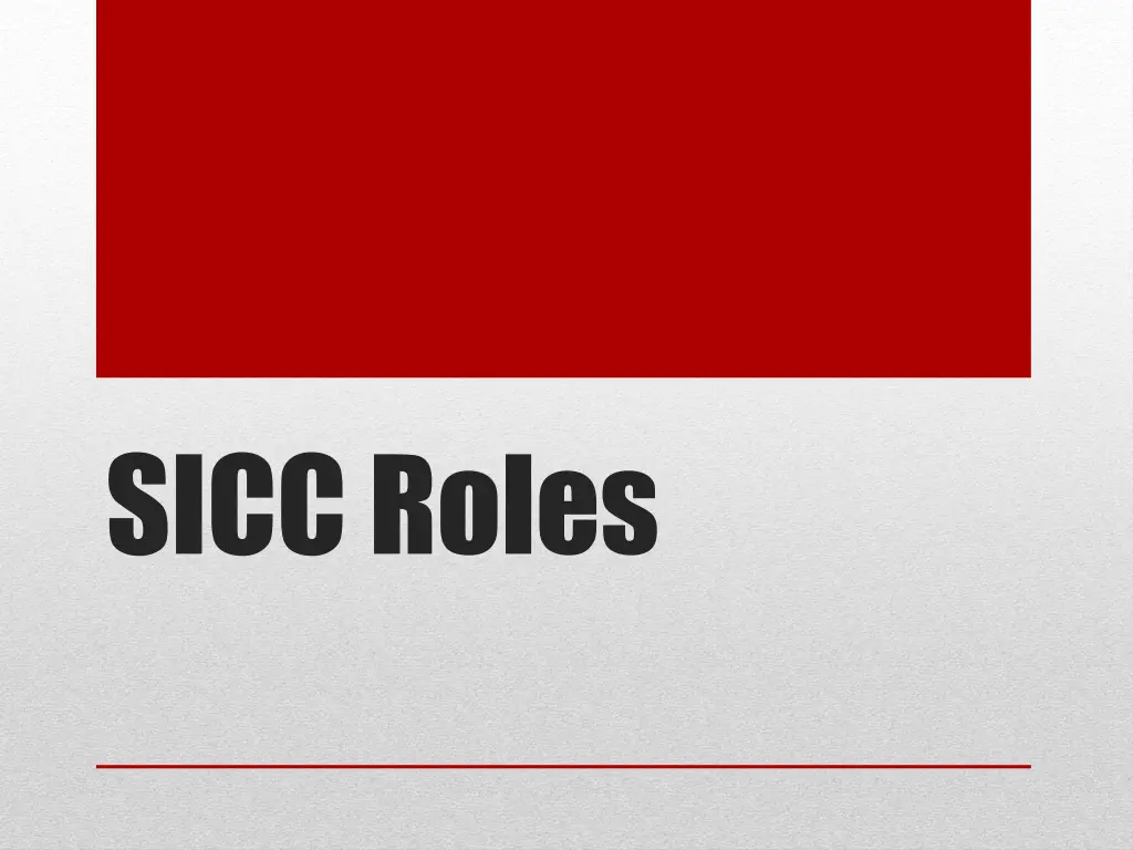sicc roles