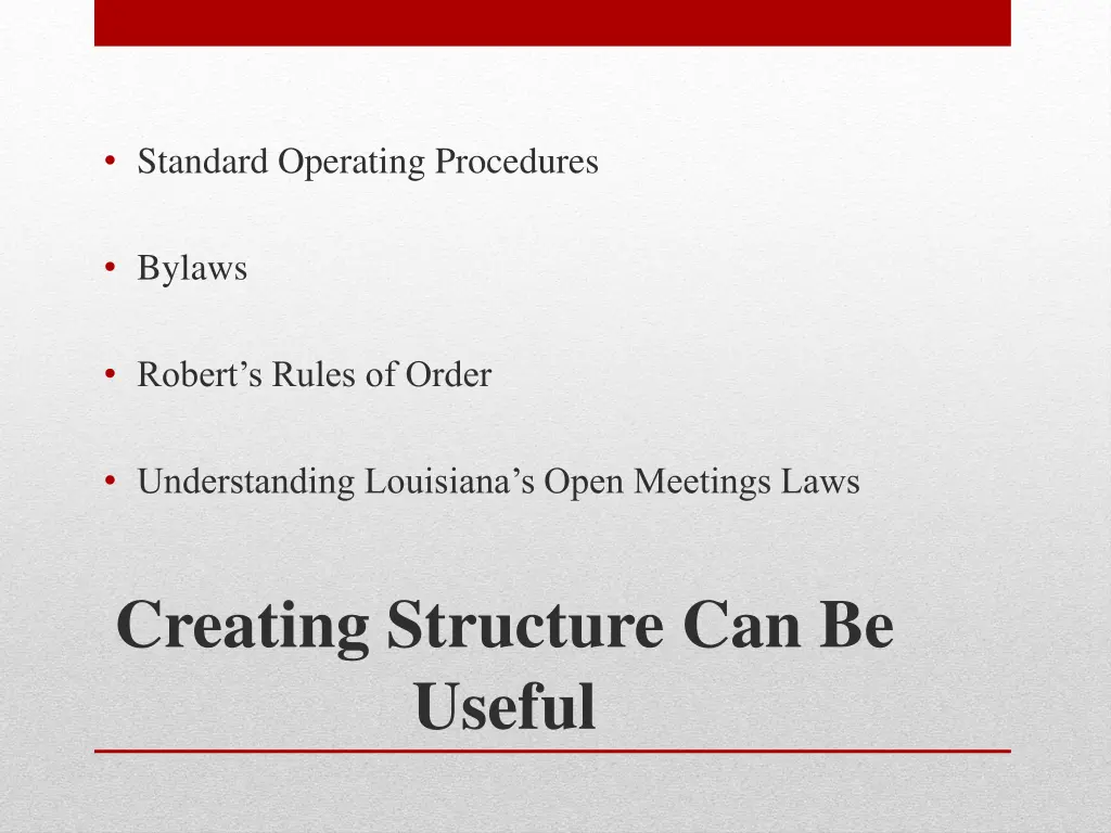 standard operating procedures