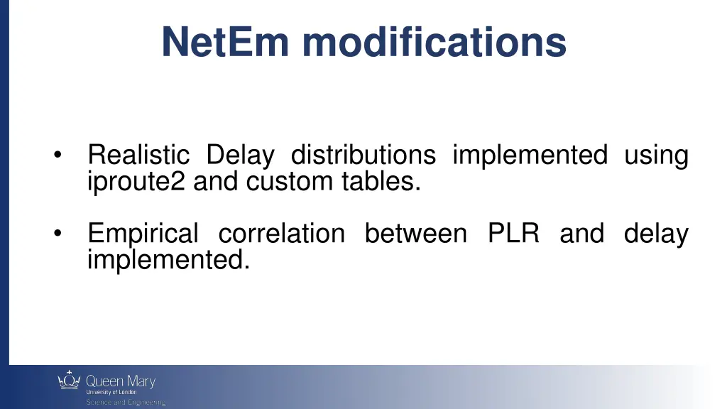 netem modifications