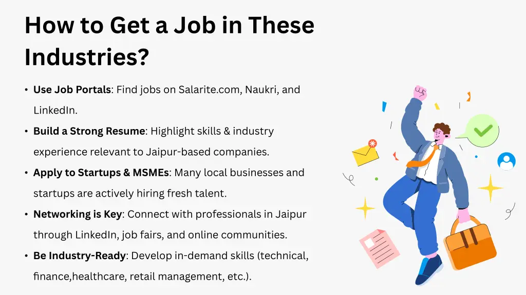 how to get a job in these industries