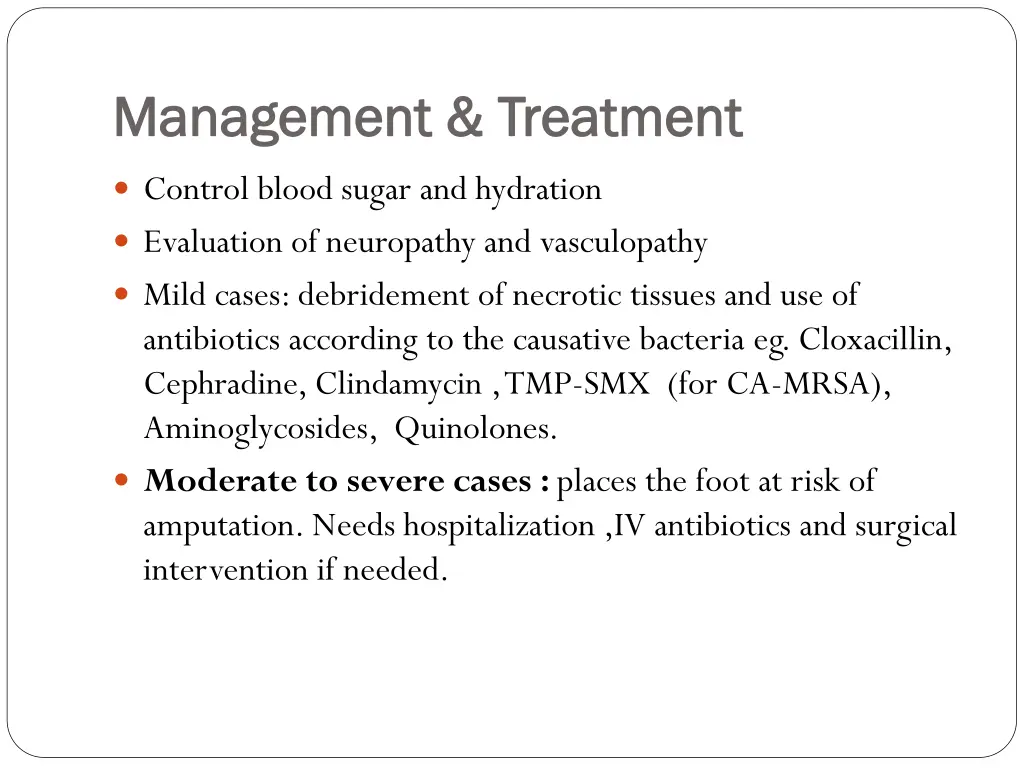 management treatment management treatment