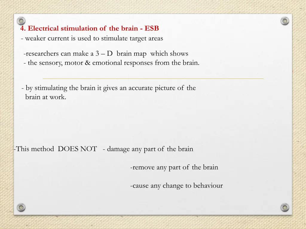 4 electrical stimulation of the brain esb weaker
