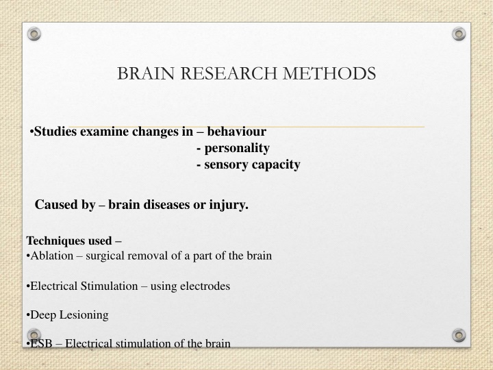 brain research methods