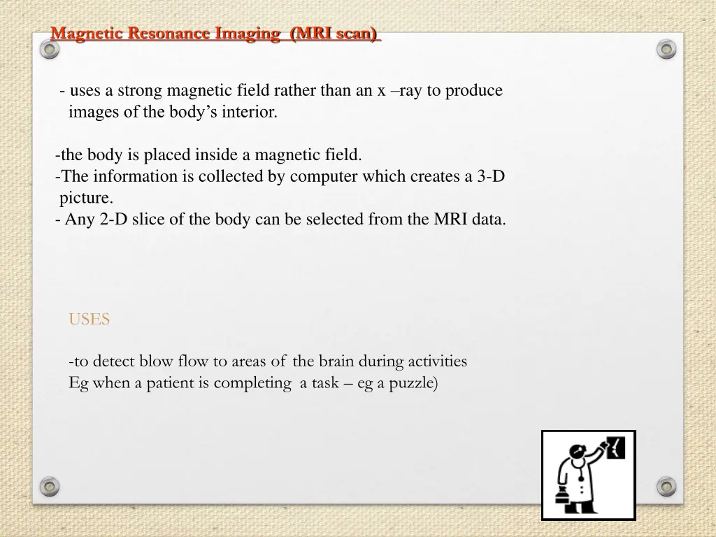 magnetic resonance imaging mri scan
