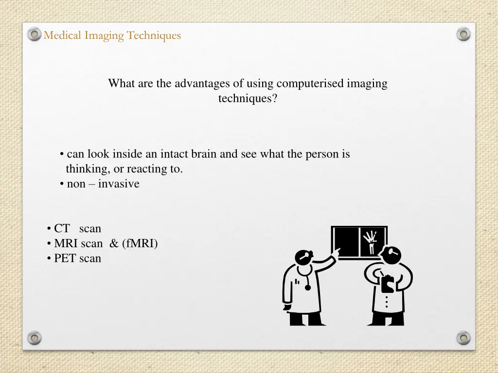 medical imaging techniques