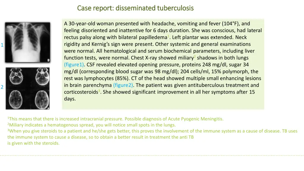 case report disseminated tuberculosis case report