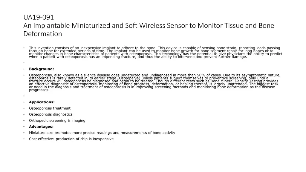 ua19 091 an implantable miniaturized and soft