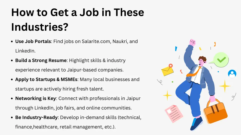 how to get a job in these industries